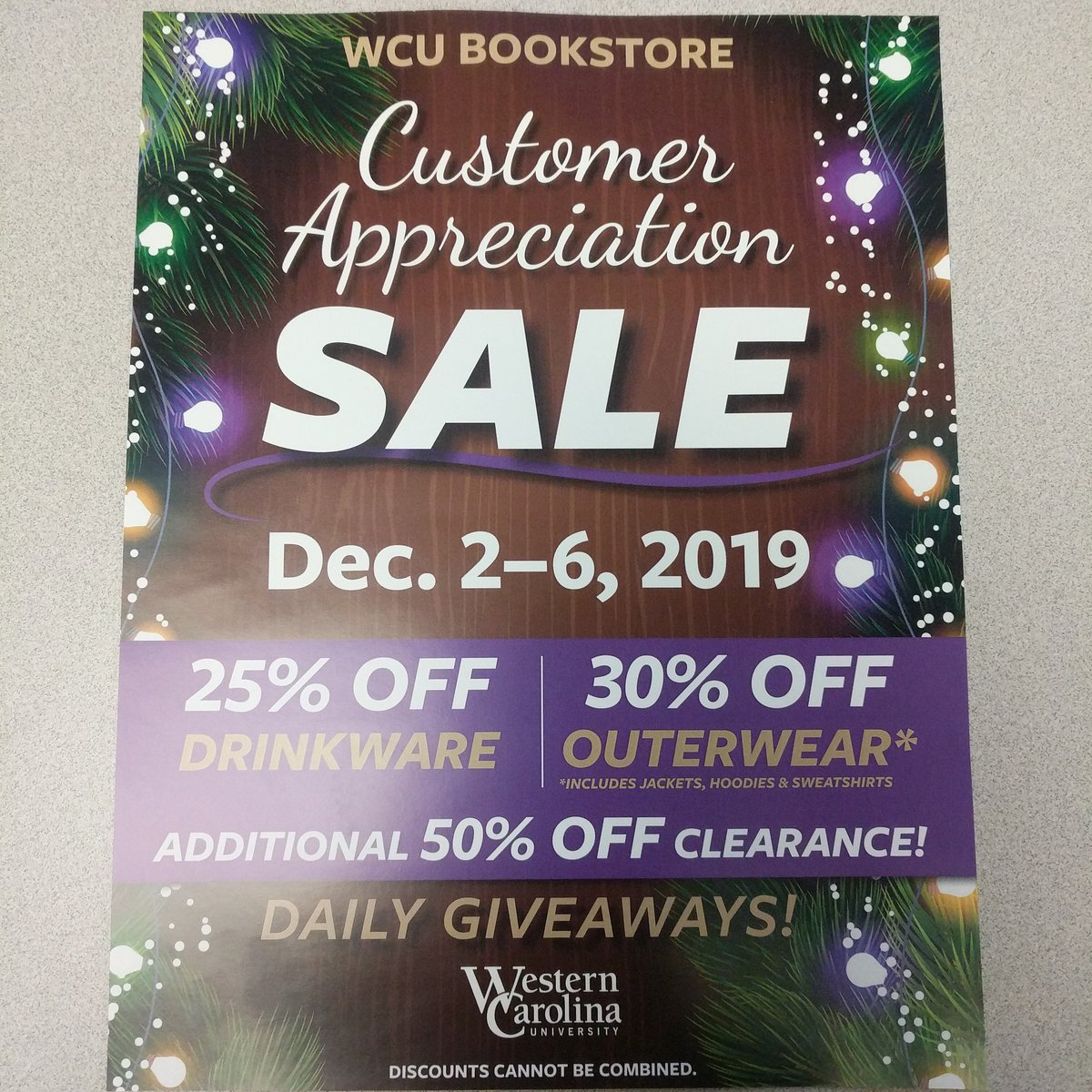 WCU Bookstore (@wcubookstore) on Twitter photo Customer Appreciation Sale starts today! Customer Appreciation Sale starts today!
