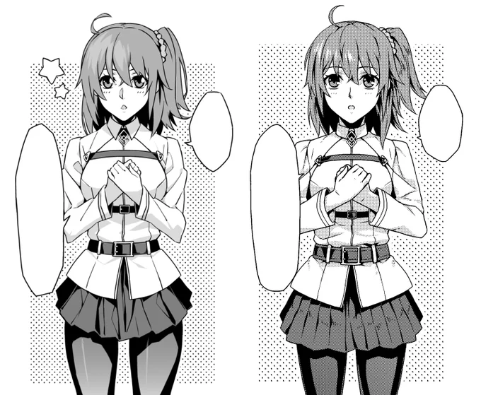 最古のFGO漫画(コミスタ)が変換できないので残ってたtiffをベースにクリスタで描き直しとるよ変わり過ぎて笑う。 