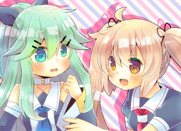 山風と村雨 #艦隊これくしょん #艦これ #山風 #村雨 