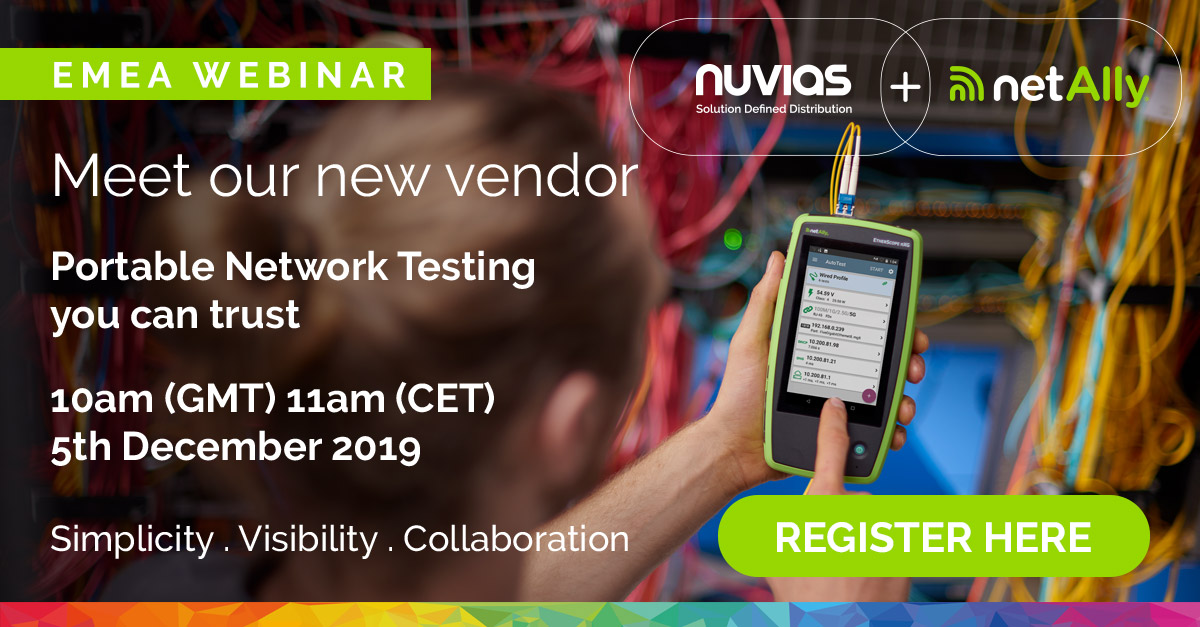 nuviasitalia's tweet photo. Vuoi saperne di più sul nostro nuovo vendor @NetAlly? Clicca sul link sotto e registrati al webinar!
➡️https://t.co/7dEuXrL13i ⬅️
#networks #productivity #B2B #solutiondefineddistribution https://t.co/p4dBbQN2N0
