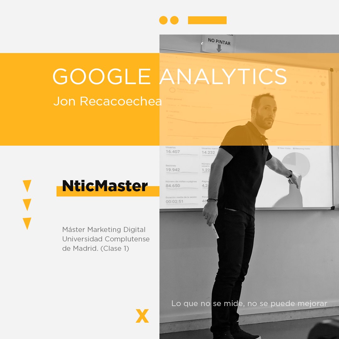 NTICMaster's tweet photo. ⚡Directamente desde #Google , Jon Recacoechea está enseñando a nuestros alumnos del Máster en Marketing Digital de @unicomplutense a usar #GoogleAnalytics 📊 y a interpretar mejor los datos de los usuarios. 👨👩👧👧
.
.
#NticMaster #UniversidadComplutense #marketingdigital https://t.co/EXtDRRU4IT
