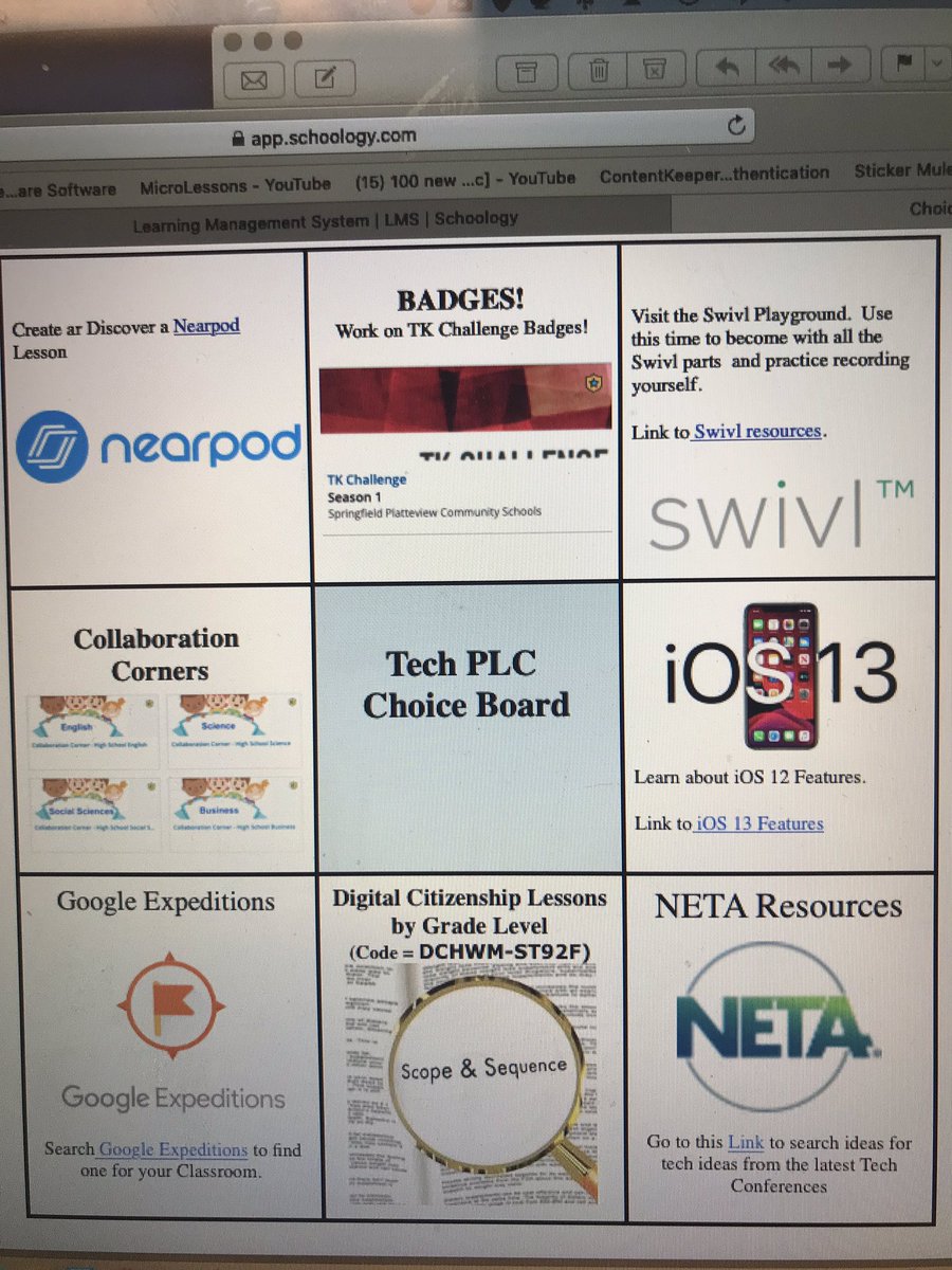 Jeremy_RMahoney's tweet photo. TECHβEm this morning! Utilizing #flexibleseating while working on their Marzano Element of Instruction or #choiceboard I created. Also explored @nearpod and the new flocabulary feature. #blendedPD. https://t.co/2JyEhL05aV