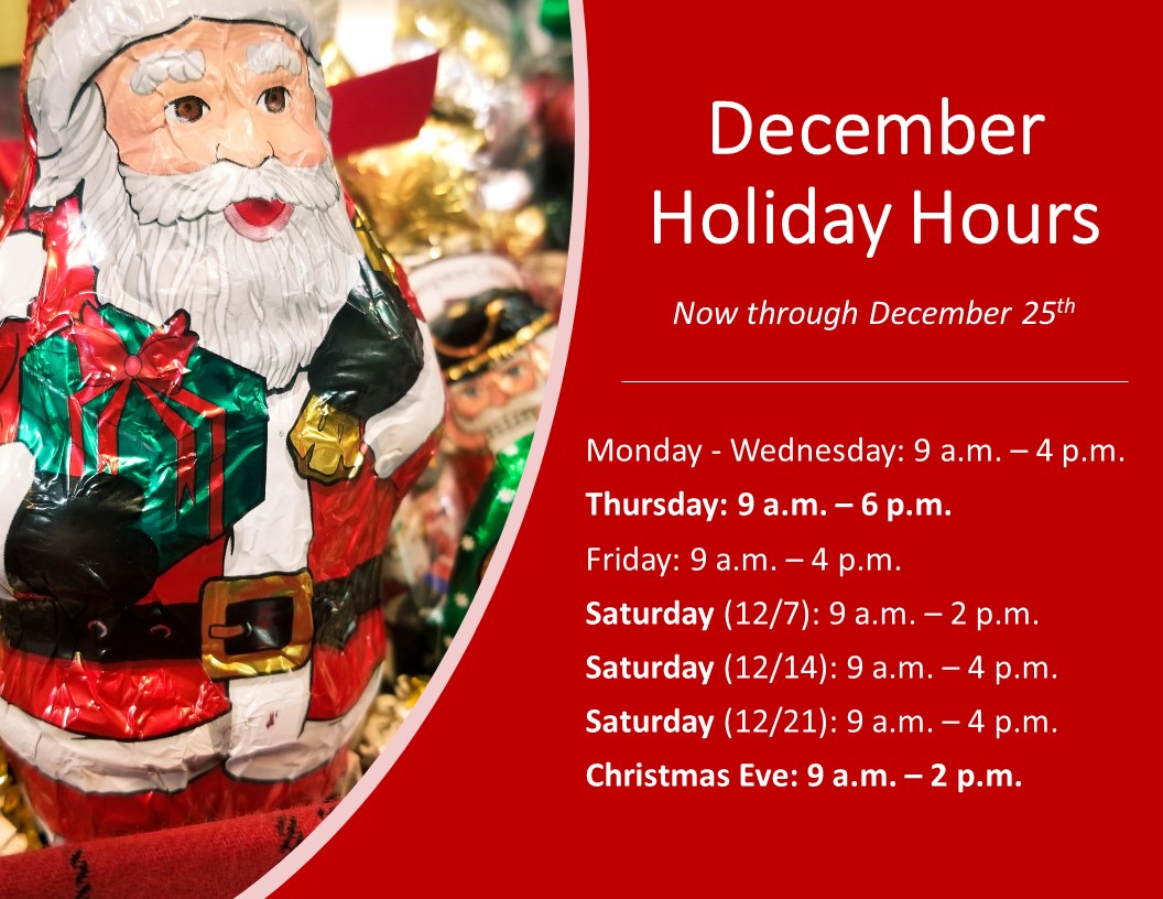 ThompsonChoc's tweet image. Open on Saturdays and Thursday evenings throughout the month of December. Come buy your holiday chocolates!!