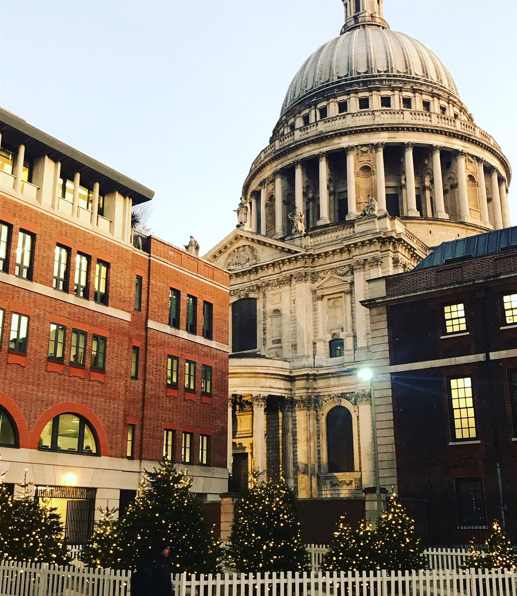 Christmas is on its way. Venture your way down to @paternostersquare and check out our mini winter forest. 🎅🌲#christmas #psquare #thattimeofyear #lovexmas