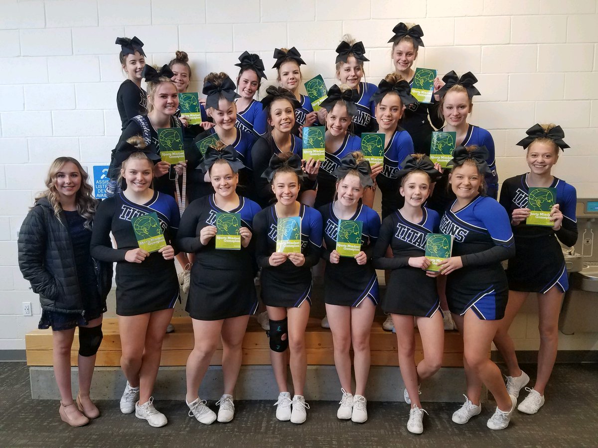 TRHS Cheer is using Sports Mindset Gameplan this year- 
"Just want to tell you that was great last night. Several of the girls had a-ha moments. Made some things click they never thought about. Several of them were already writing things down in the book. LOVED IT!!!"
#SportPsych
