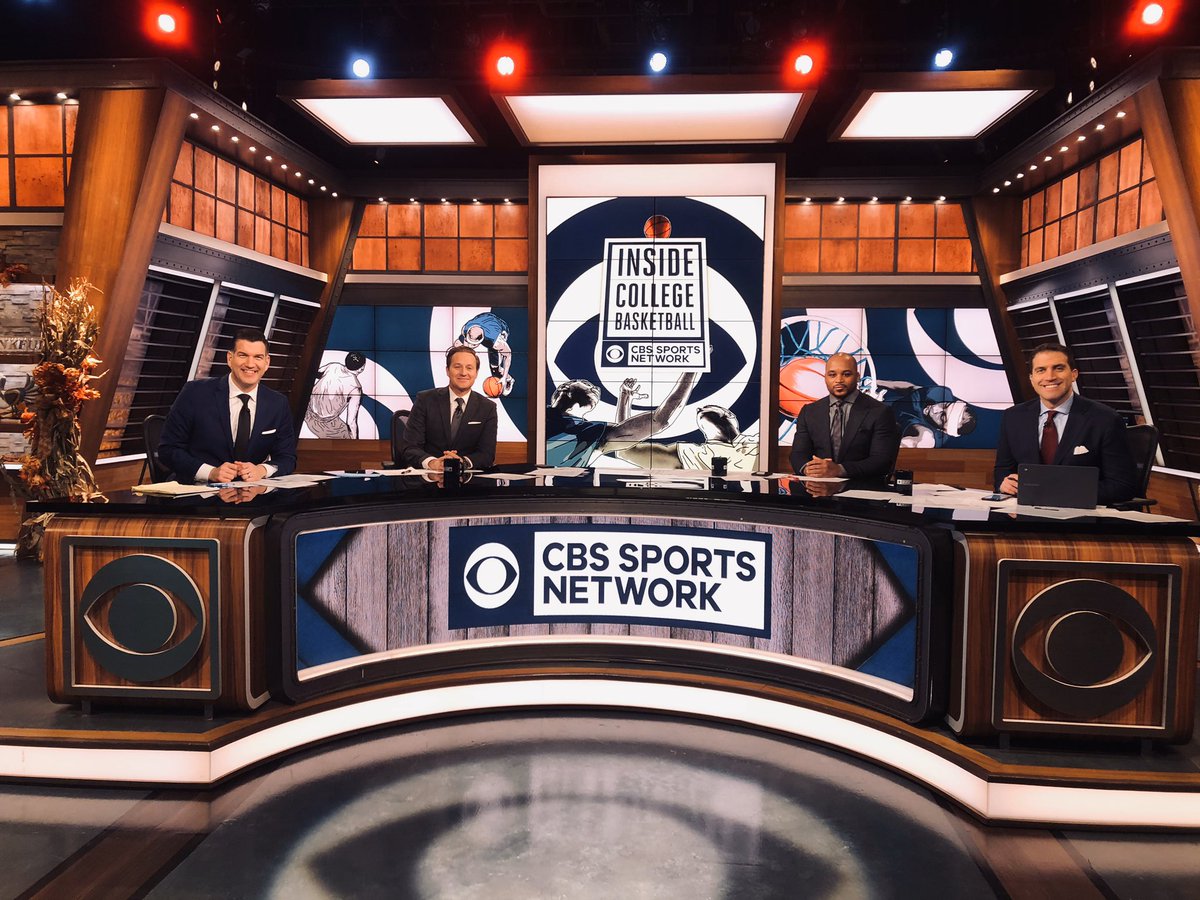 TimDoyle00's tweet photo. Another surreal moment for me... being on the CBS set over the weekend talking college hoops 🏀 https://t.co/ZQZ40hQneG