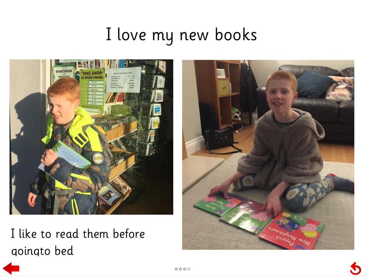 IsobelMair's tweet photo. M visited a charity shop at the weekend and wrote a story about it when he returned home using Clicker 7. #digitallearning #clicker7 #literacy #homework #weareIMS https://t.co/HpFyUazSOL