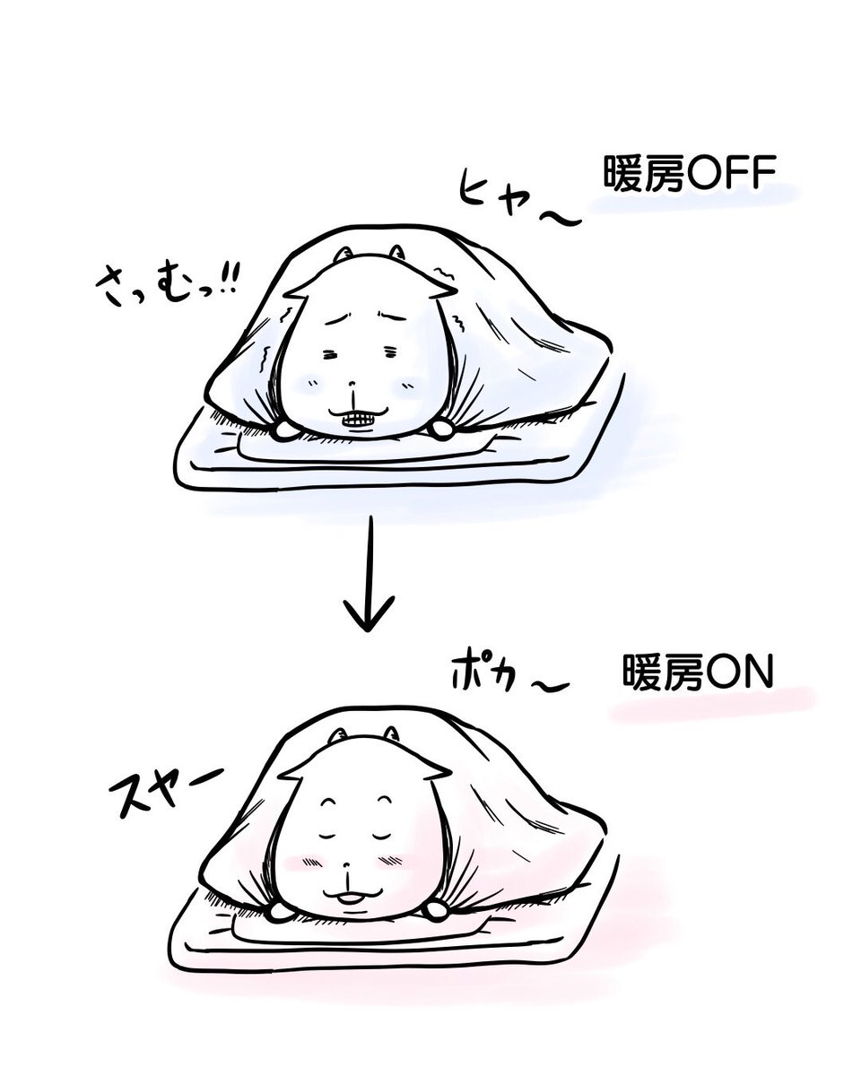 Twoucan 寒くて起きれない の注目ツイート イラスト マンガ