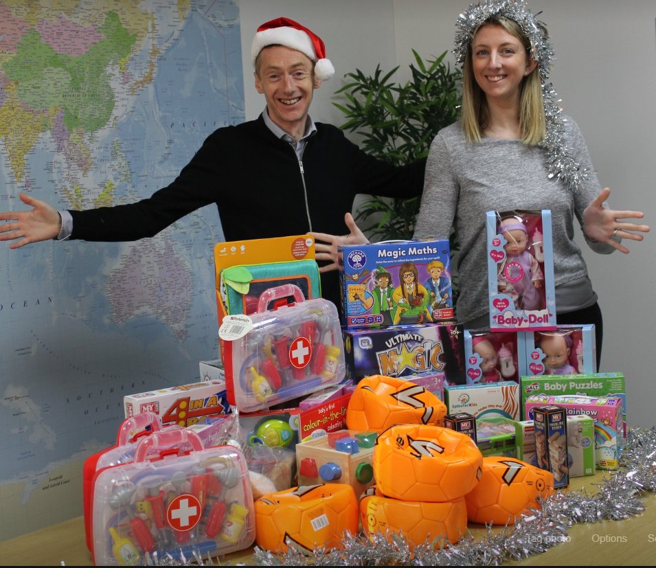 RichardDixon66's tweet photo. Proud of the @Holidaysplease HQ crew who have replaced Secret Santa this year and instead clubbed together for @Bham_City_Missn to buy gifts for disadvantaged kids around Brum. https://t.co/1YgM48J03C
