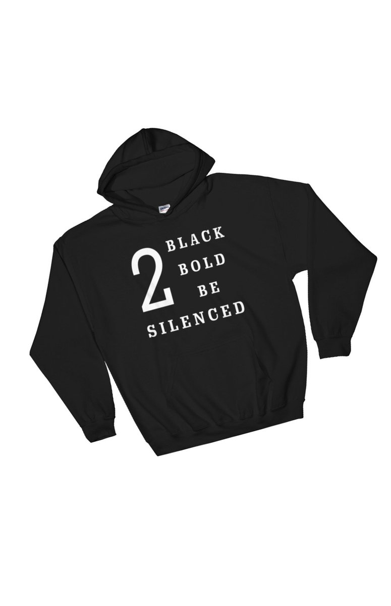dailysocietycl1's tweet photo. Say it loud and wear it Proud with a 2 black 2 bold 2 to be silenced pullover hoodie is perfect for black history month or all year round. Only available at https://t.co/OKu4zq2869 #blackandproud #cyberweek #hoodieseason #melaninmonday #hellablackhellaproud #problack #cybermonday https://t.co/2oRkjRSE6e