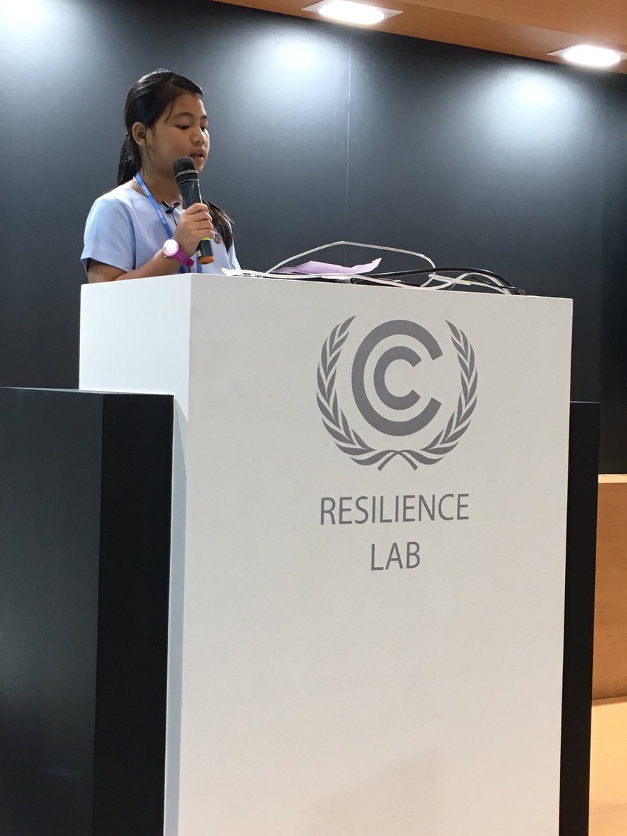MumbaMusondam's tweet image. “As a child, l think there is something wrong with our elders. They are NOT taking care of our planet 🌍!” 8 year old Licypriya from India 🇮🇳 speaking at #ResilienceLab @UNFCCC #COP25Madrid