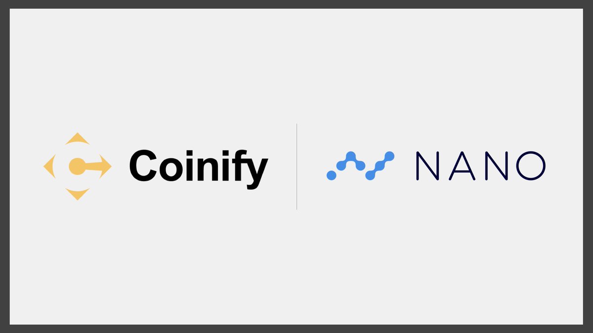 coinify's tweet photo. Yet another strong Virtual Currency Player is now using the Coinify Payment Suite to gain usability and adoption.

The integration includes a custom “Nano only trading platform” &amp; the enablement of Nano in Coinify’s global payment gateway.

Welcome @nano! https://t.co/BX7cCPlnwc https://t.co/qSxMqZnYxR