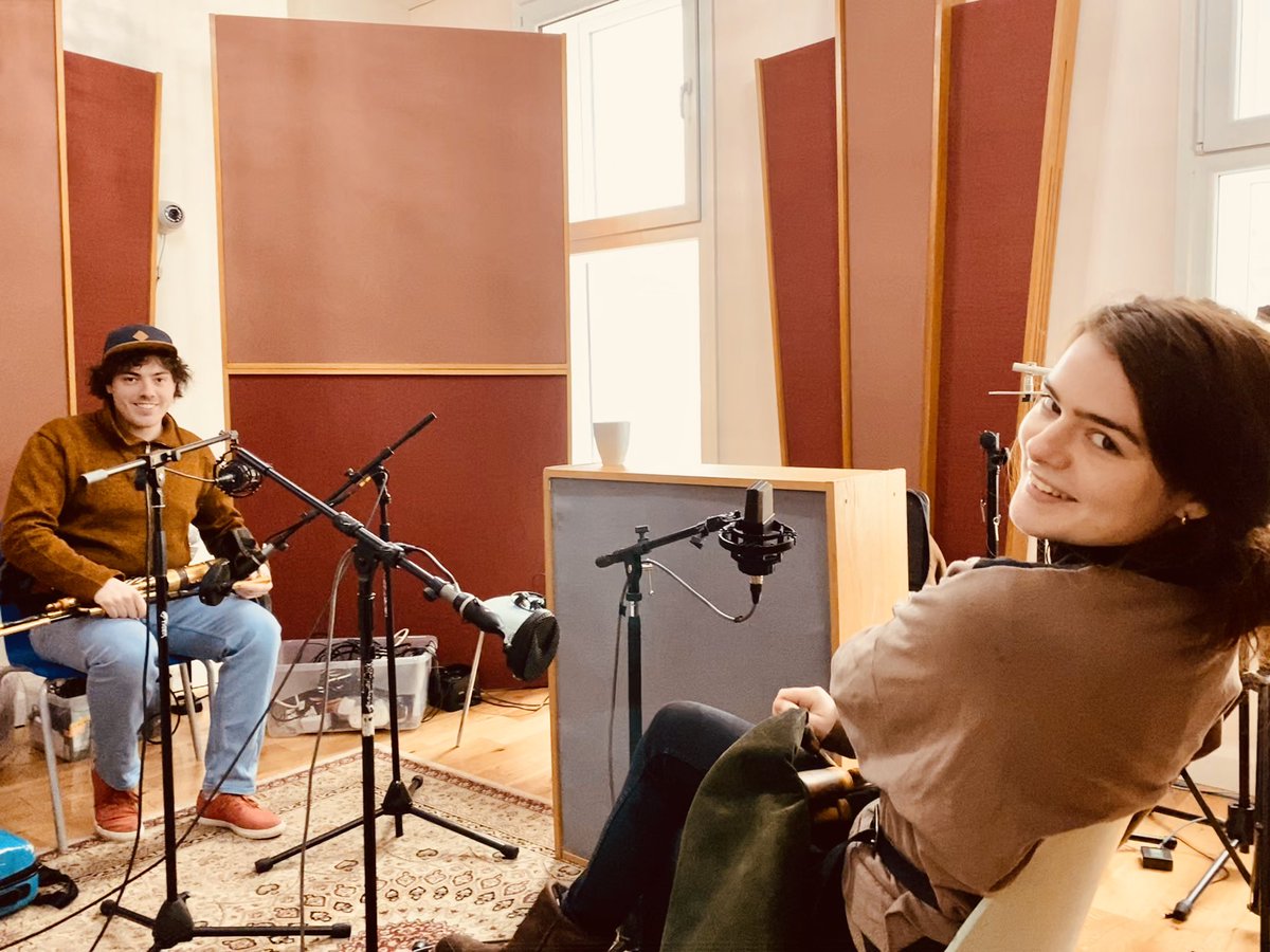 #jamiemurphy & @brichaimbeul hard at it today in @redboxrecording #pipingheaven #uilleannpipes #smallpipes