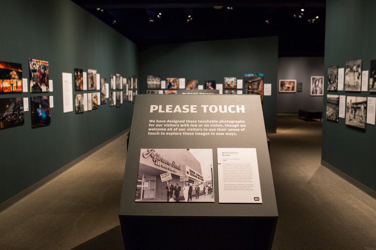 mohistorymuseum's tweet photo. Recently we've taken a page from the world of theatre and film and introduced audio description in our exhibits. Discover this new way to #AccessMHS in both #InFocusSTL and #MightyMississippi: https://t.co/njW79kVKU9 https://t.co/6Gz5bNNi3P