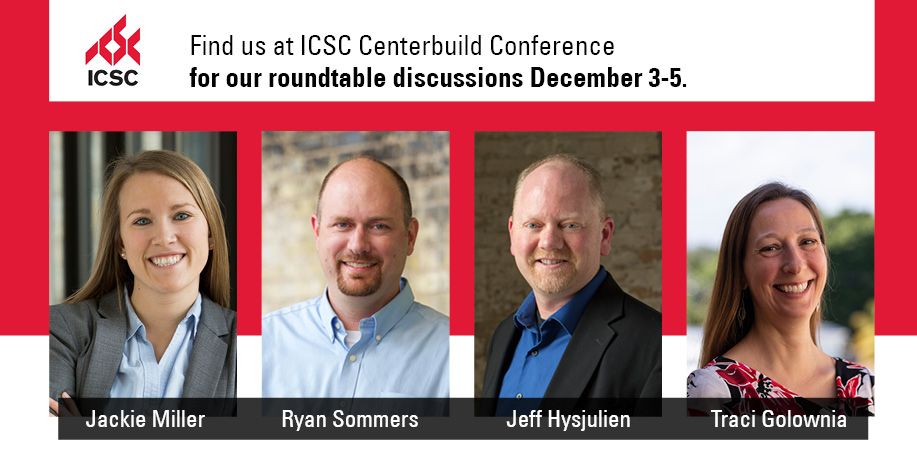 rsparch's tweet photo. RSP will moderate four round-table discussions at @ICSC CenterBuild this week. Join us for discussions on driverless cars, banking's future, diversity in the retail experience, and the "in-between spaces" of mixed use environments.

#rspdesignthatworks #ICSCCenterBuild #ICSC https://t.co/6QyGfLEely
