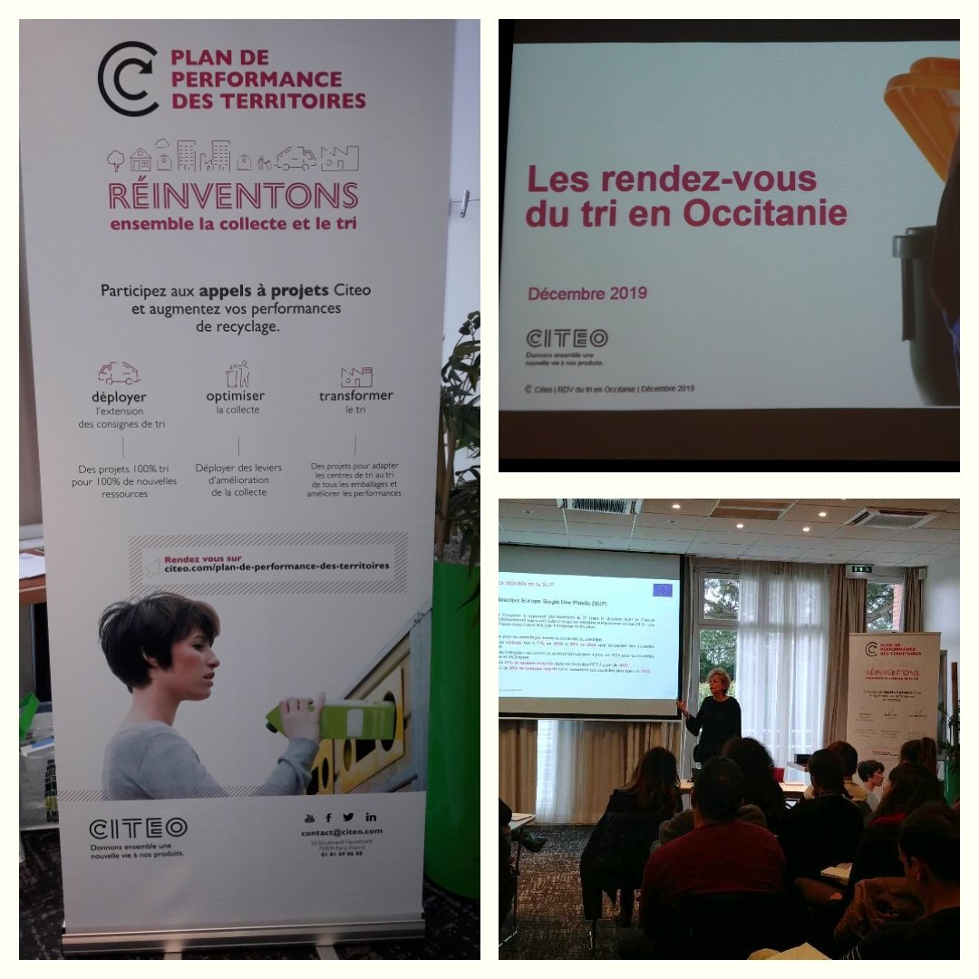 C'est aujourd'hui à #Toulouse , les rendez vous du tri pour partager les bonnes pratiques sur les leviers de performance de la collecte sélective des emballages et des papiers avec <a href="/citeofrance/">Citeo</a>  et les collectivités d'@occitanie