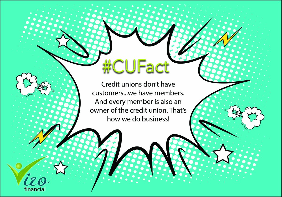 VizoFinancial's tweet photo. There are no such things as “customers” in the credit union world…only members! #CUFact #creditunions https://t.co/E4J4ez4eFc