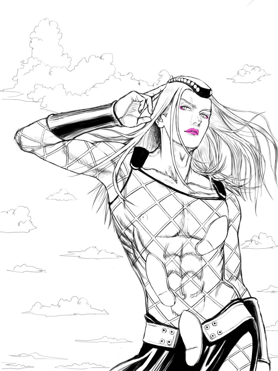 はるの らくがきアナスイ なんかガタイが良すぎた ジョジョの奇妙な冒険 アナスイ