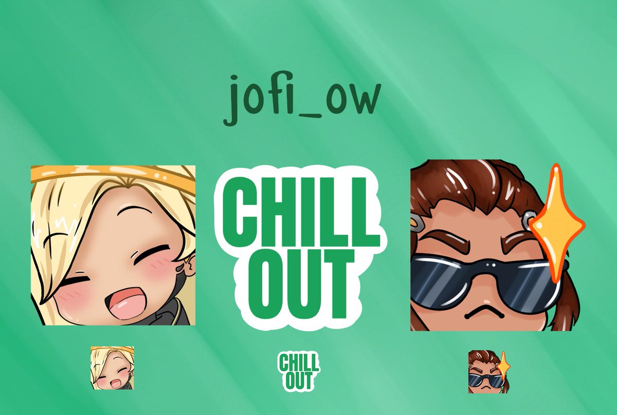 Made some emotes for @Jofi_ow ! 

Happy with how they turned out!