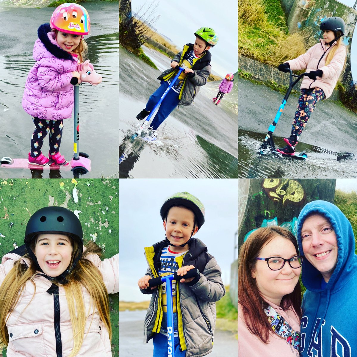 lucmj86's tweet image. Winter fun #crazykids #puddlefun