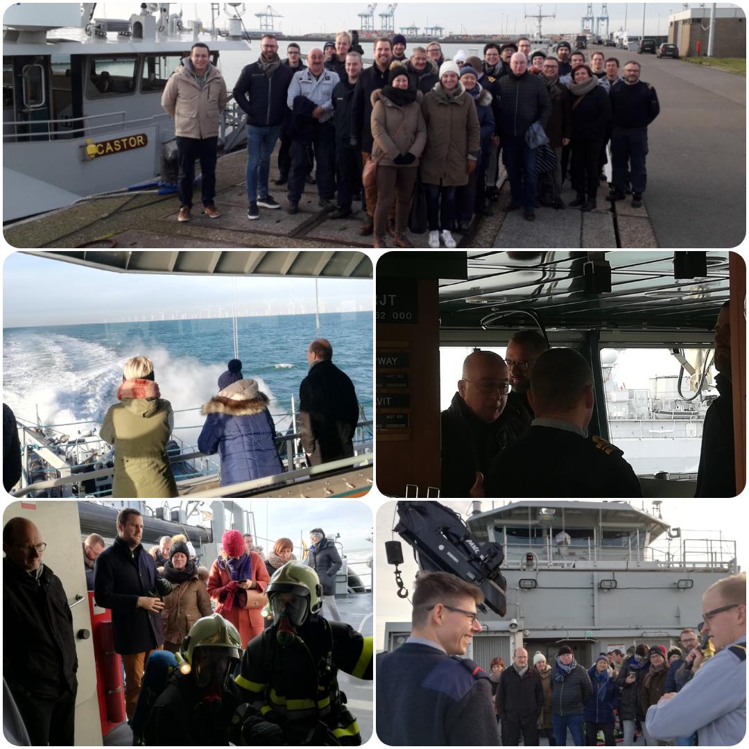Commandant_Cstr's tweet photo. Visit of #patrontown @StadDendermonde. Already 5 years of commitment. Many thanks for the chocolates and a nice day @sea.@PietBuyse https://t.co/pT6qYF1HK7