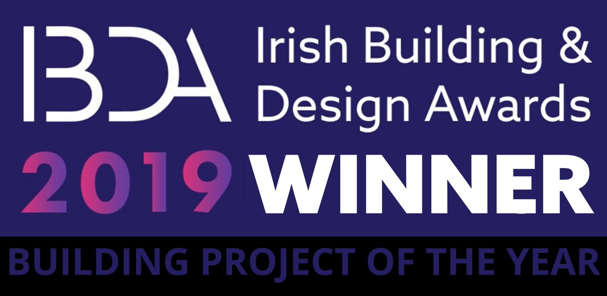 EdmondShipway's tweet photo. @edmondshipway delighted with our win at the #ibda19 @cmg_events_irl on Friday evening, where our project, Center Parcs Longford Forest, was crowned "Building Project of the Year" following a judging process that included a public vote! https://t.co/GW7j37fW3R