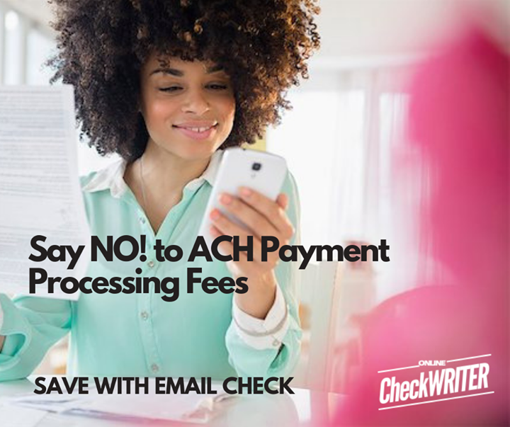 webcheckwriter's tweet photo. https://t.co/jCC0FUIH7J - Do you know that you can save ACH Payment Processing Fee. If you request checks by email. Enjoy email checks Free, Goodbye to Ach Payment Processor. #ACHpayment #quickbooks #checkbyemail #emailchecks #ACH #FreeSignup #cloudbased #checkprinting #OCW https://t.co/mWkHhPSVqg