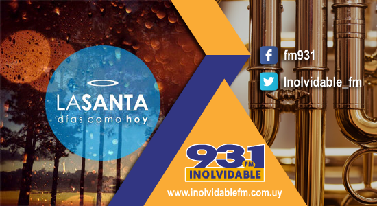 De día, de noche. Estés donde estés. Siempre 93.1 FM Inolvidable. <a href="/LaSanta_Rock/">LA SANTA</a>, #DiasComoHoy