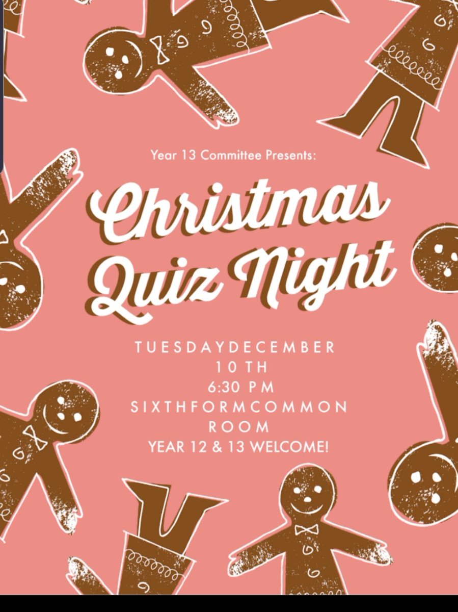 12Billericay's tweet photo. Get in the Christmas spirit and join us for a fun quiz night next week! https://t.co/WVKXbEAurt