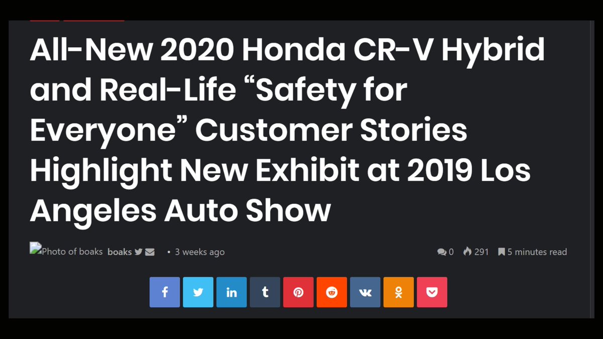'Safety for everyone' the Honda CRV.

See link at @CerebrlOverload --> j.mp/2L9GgIv

#RhohrichAdvantage #PittsburghHonda #CRV #HondaCRV