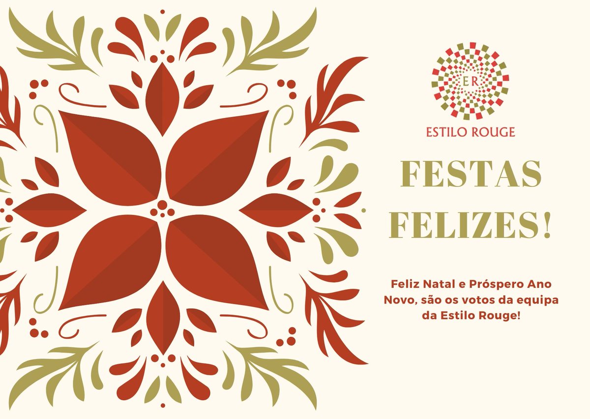 EstiloRouge's tweet photo. A Estilo Rouge deseja a todos, um Feliz Natal e um Próspero Ano Novo. 🎄 🎇
Informando também que estaremos fechados a partir de dia 20 de Dezembro e voltaremos ao ativo, no dia 8 de Janeiro. https://t.co/n4Fx63bkY9