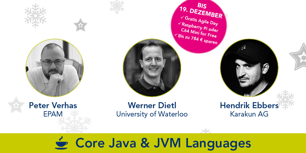 JAX (@jaxcon) on Twitter photo #Java & die #JVM sind das schlagende Herz des Java-Universums. Unsere Experten Peter Verhas <a href="/verhas/">Peter @verhas@c.im</a>, Werner Dietl <a href="/wmdietl/">Werner M. Dietl</a> & Hendrick Ebbers
<a href="/hendrikEbbers/">Hendrik Ebbers 👾</a> werden Euch <a href="/jaxcon/">JAX</a> tiefe Einblicke in die Java-Programmierung vermitteln. Jetzt den Track erkunden ow.ly/qh6t30pYeWd #Java & die #JVM sind das schlagende Herz des Java-Universums. Unsere Experten Peter Verhas <a href="/verhas/">Peter @verhas@c.im</a>, Werner Dietl <a href="/wmdietl/">Werner M. Dietl</a> & Hendrick Ebbers
<a href="/hendrikEbbers/">Hendrik Ebbers 👾</a> werden Euch <a href="/jaxcon/">JAX</a> tiefe Einblicke in die Java-Programmierung vermitteln. Jetzt den Track erkunden ow.ly/qh6t30pYeWd