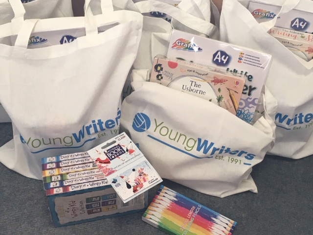YoungWritersCW's tweet photo. We wonder who will be the lucky winners of these YW goody bags?🤩 #AmazingDiary #Winners Find out soon! https://t.co/hvfyg1r0Gl