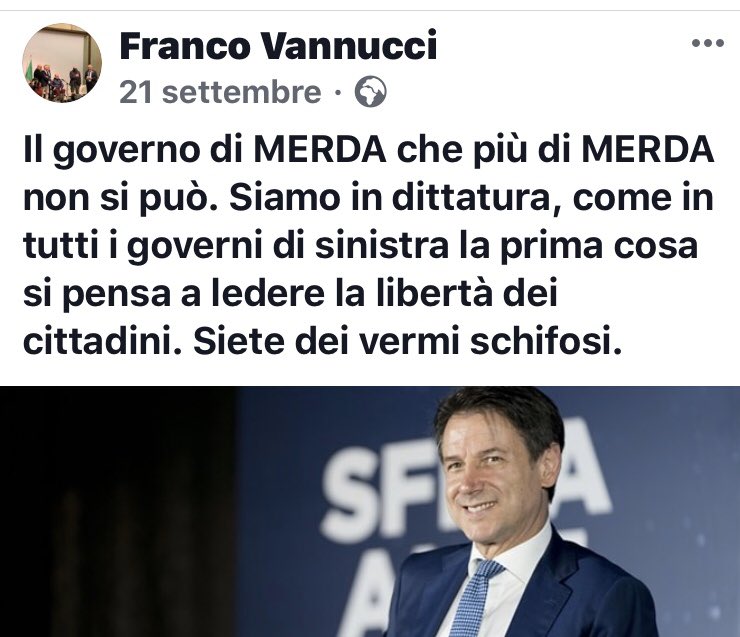 Ecco il responsabile della Lega a  #Montale (Pt): insulti e trivialità. 
Non dovrebbe fare politica chi si abbassa a tale corbellerie, questo  tipo non conosce probabilmente la dignità delle famiglie #Cucchi e #Giuliani. O meglio non conosce proprio la dignità. Vergogna!