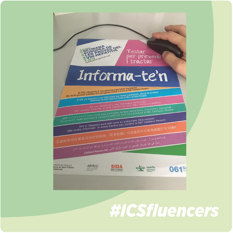 icscat's tweet photo. @apicstgn #ICSfluencers Judit Bertran: "Avui hem parlat de la fòbia a la #sida, la por a contreure aquesta malaltia tan estigmatitzada socialment. Allibera't i protegeix-te!" #S32JB #vih #ITS https://t.co/FWzv07FA0m