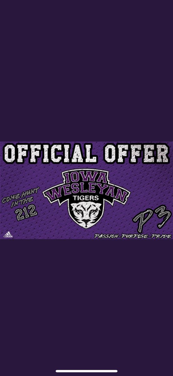 Honored to have received an offer from Iowa Wesleyan University!!        @CoachDaniels_IW
