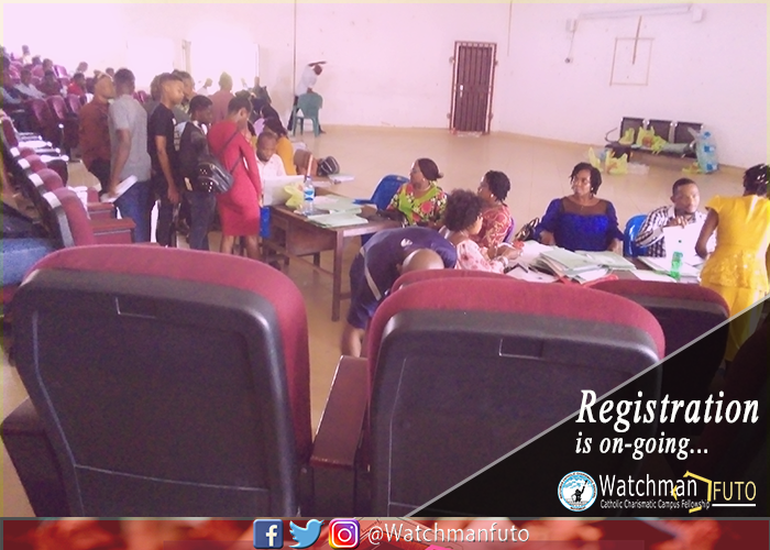 watchmanfuto's tweet photo. CLEARANCE ONGOING
#FUTO
Our beloved and intelligent freshers of #FUTO.
The registration/clearance processes is on-going at our prestigious university. 

Make out time to come early enough to complete your registration and contact us for assistance. https://t.co/gLzneoxO1z