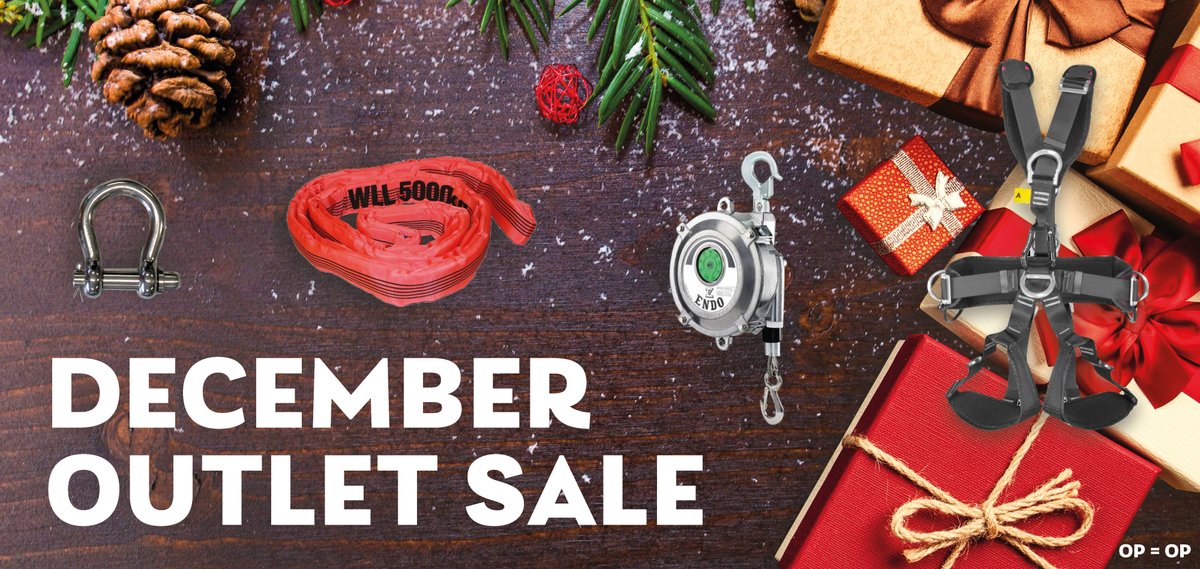 LouisReynersBV's tweet photo. Don't miss out on the last BIG sale of the year! From shackle to hand chain hoists and much more. Benefit from an additional discount on outlet products, valid until December 31st of 2019. 
https://t.co/mqMbntYAmF https://t.co/sH3s1O1J4t
