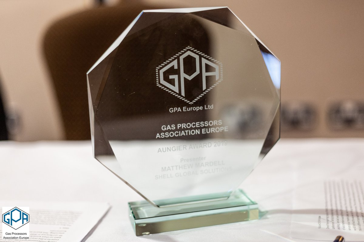 GPAEurope's tweet photo. Congratulations to Matt Mardell, Shell Global Solutions International BV who won the GPA Europe Aungier Award 2019.

Could this be you Our Call for Papers for our Young Professional Training Day and Spring Conference 2020, hosted by TOTAL is now open!
admin@gpaeurope.com https://t.co/Y2XEaTVjRU