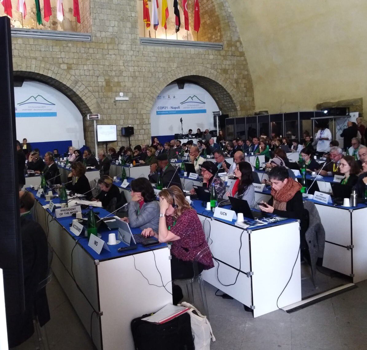josepmariatost's tweet photo. The @SCP_RAC team prepared to start the #COP21Napoli #BarcelonaConvention! A great meeting hosted by italian authorities @minambienteIT @ComuneNapoli in #casteldellOvo @UNEP @unep_espanol #UNMAP https://t.co/4O3OuG6ybE