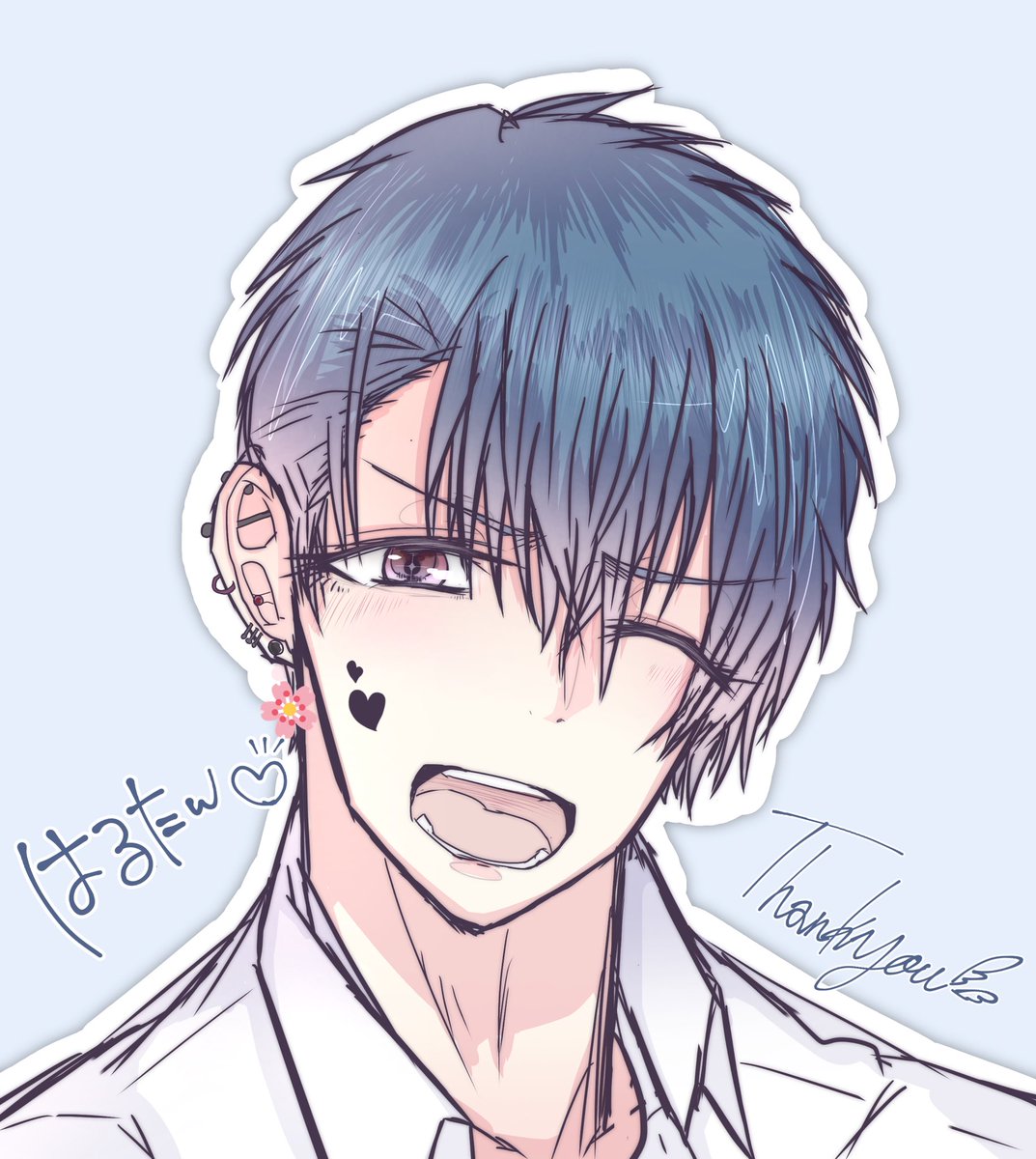 Uzivatel みこしば 固定見て下さい Na Twitteru いいねした人を男子高校生化する ３人目 はるたん はるたんはピアスバチバチなイケメンにするって決めてたんで いっぱい開けました ありがとうございました