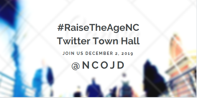 NCCourts's tweet image. Don't Forget! The Office of the Juvenile Defender is hosting a LIVE Twitter Town Hall at 12 PM TODAY. They'll be answering all your questions about #RaiseTheAgeNC @NCOJD
