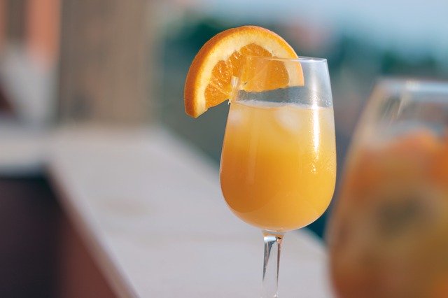 Mimosa Monday. Enjoy this stock photo of a drink.