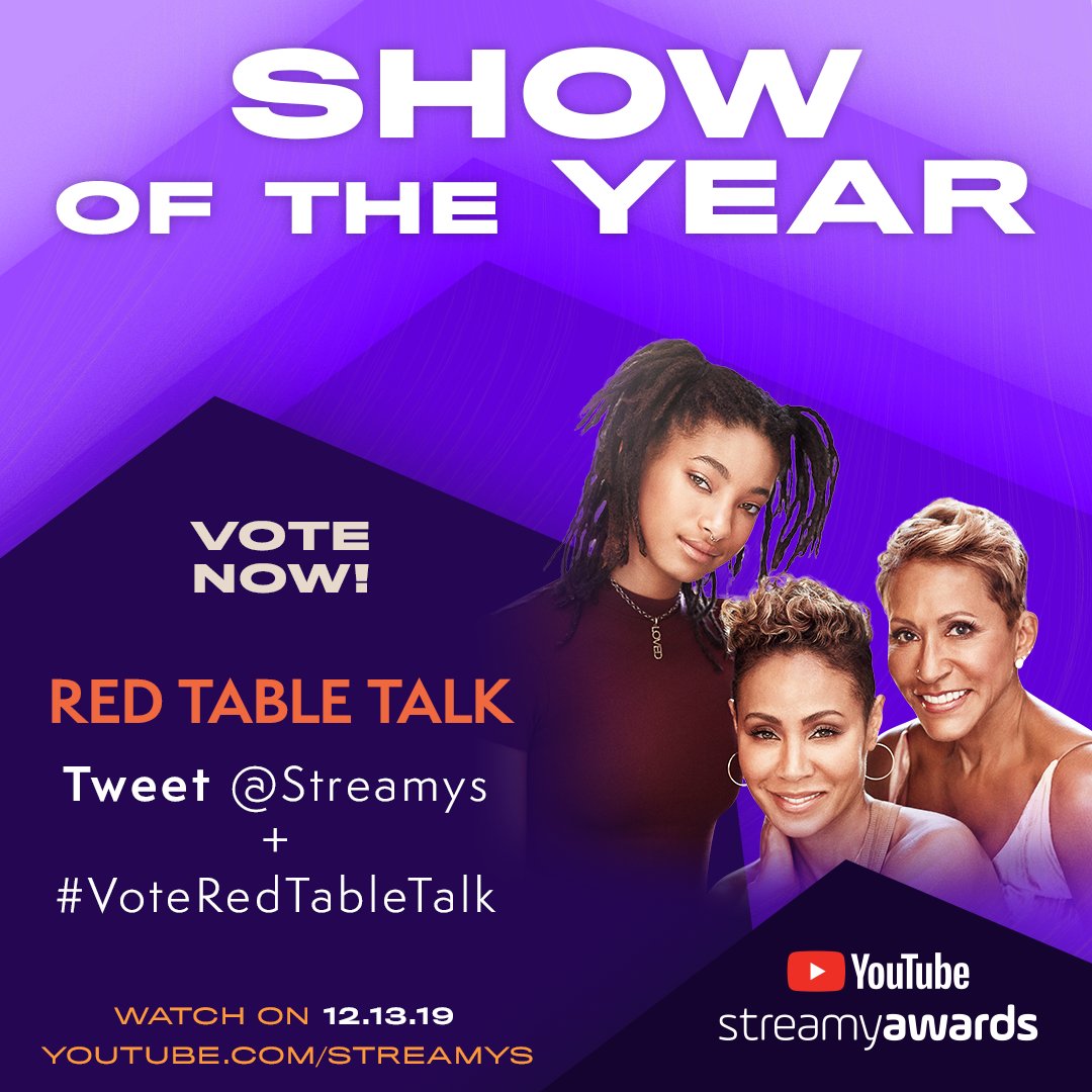 Streamy Awards on Twitter "you can now vote for RedTableTalk for Show