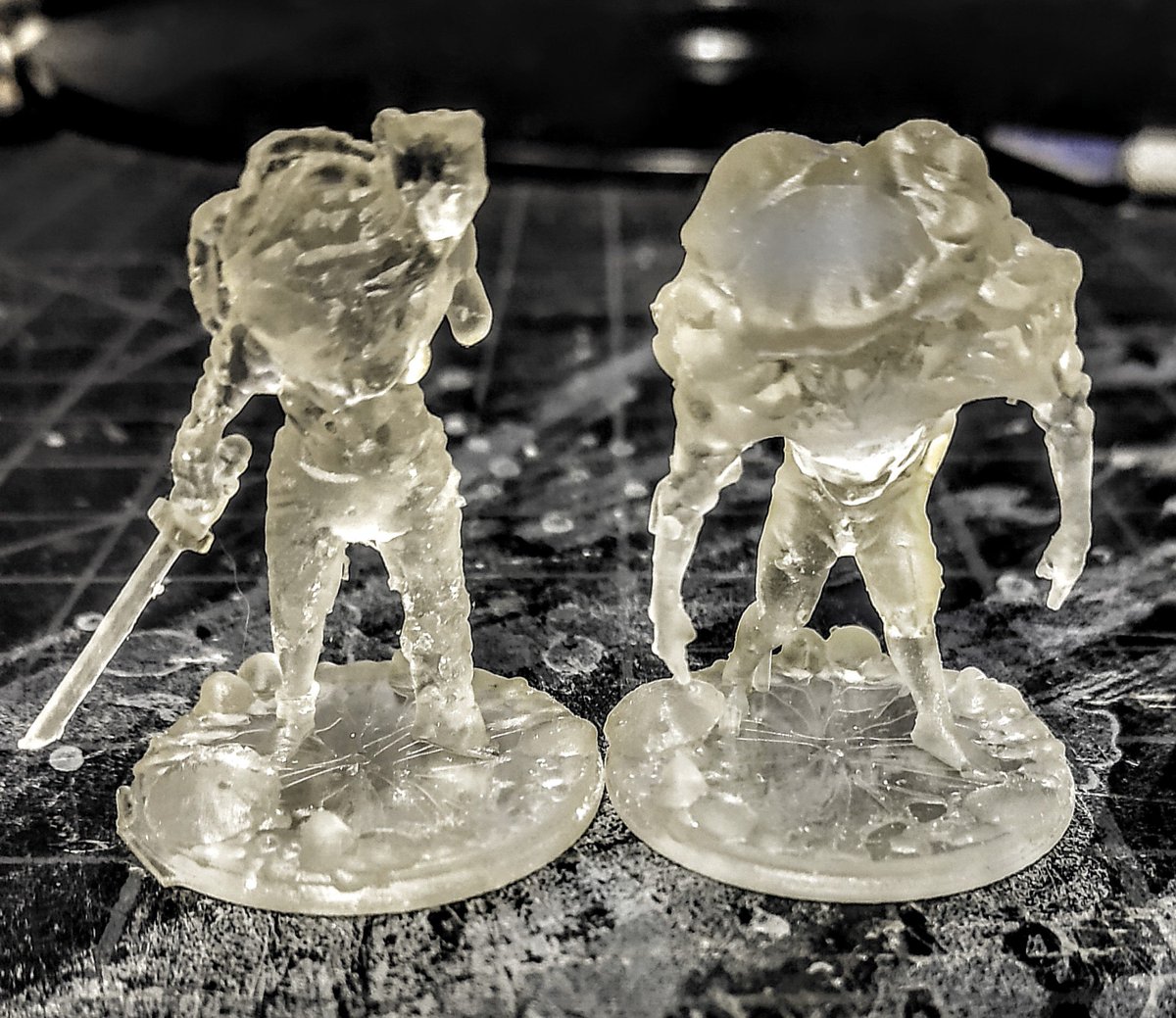 Fungal zombies 3d printed in resin