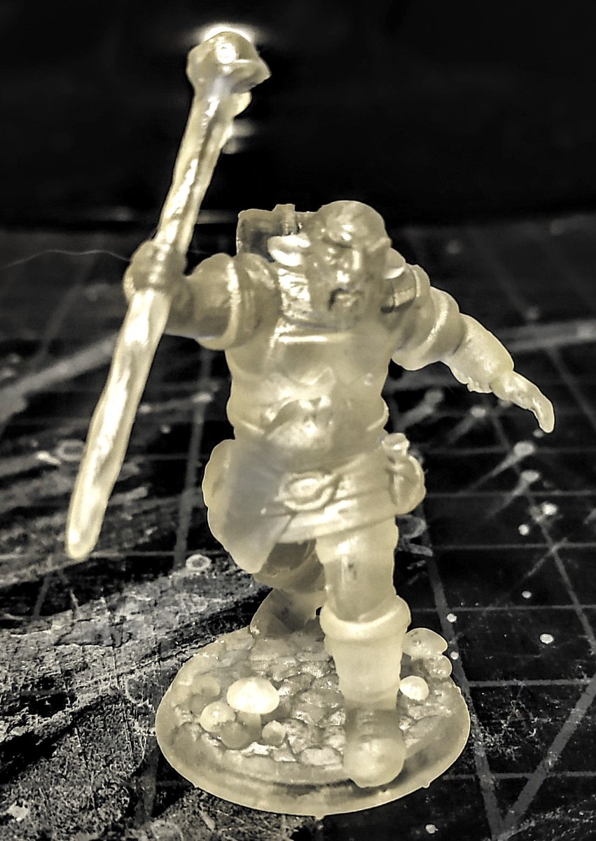 Firbolg druid from hero forge, 3d printed in resin.