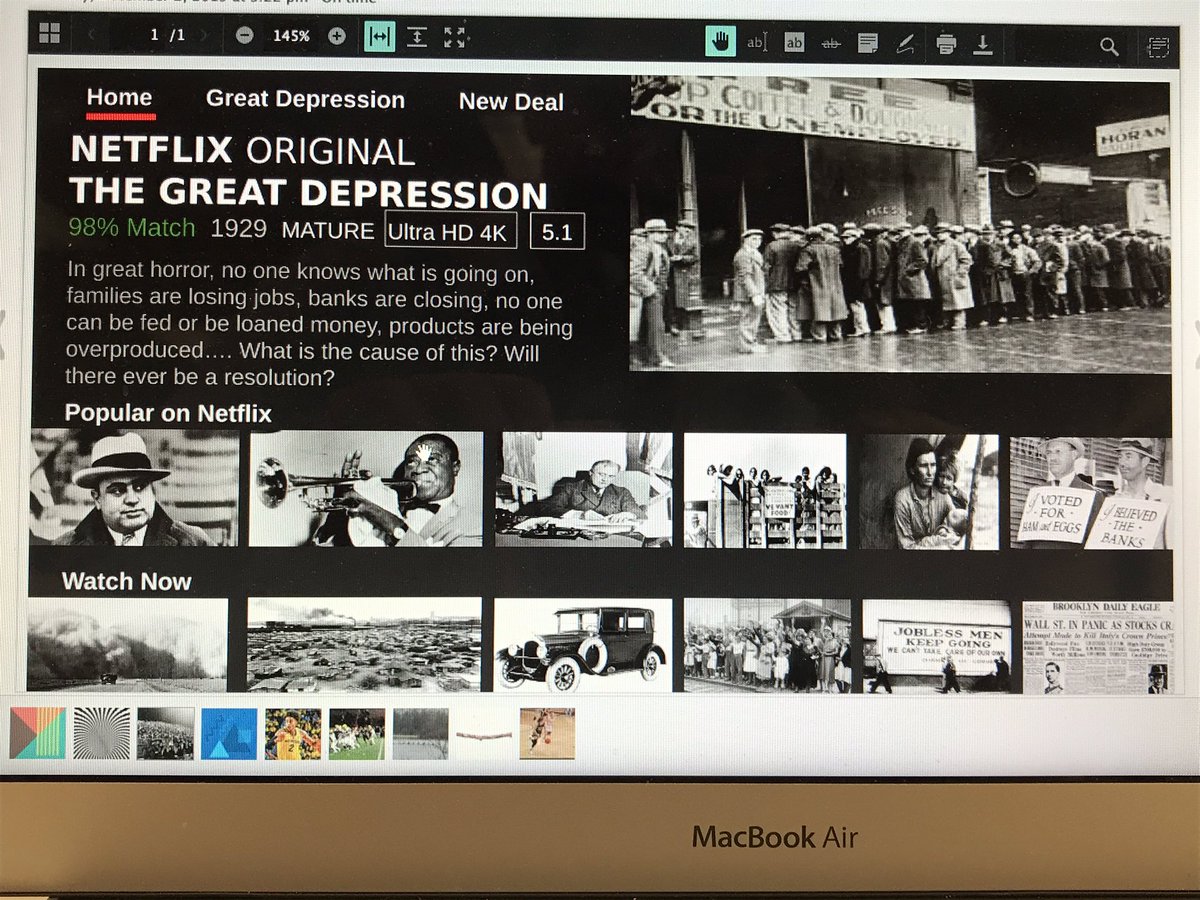DHelmEDU's tweet image. Today was a NETFLIX recap day...create a Netflix page, recap some material, and sit back and hope for a Netflix job offer!?  Super impressed...my students really got into it!  #NetflixChallenge #MeehanMania #aplusstudents