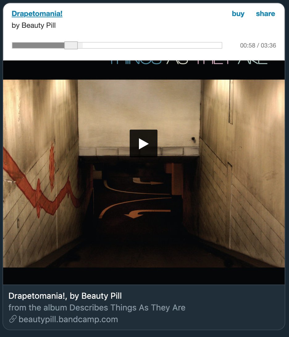 music player in a tweet?