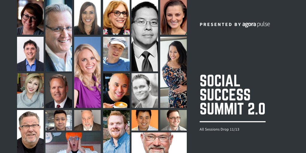 Save your money this #CyberMonday &amp; register for our FREE Social Success Summit 2.0! Learn from industry leaders &amp; brands like <a href="/Nimble/">Nimble</a>, <a href="/thinkific/">Thinkific</a>, <a href="/QuiCC_app/">Quicc</a>, <a href="/teameasil/">Easil</a>, <a href="/ecammtweets/">Ecamm #EcammFam</a>, <a href="/Wishpond/">Wishpond</a> &amp; more! Register now: agorapulse.heysummit.com #CyberMonday2019