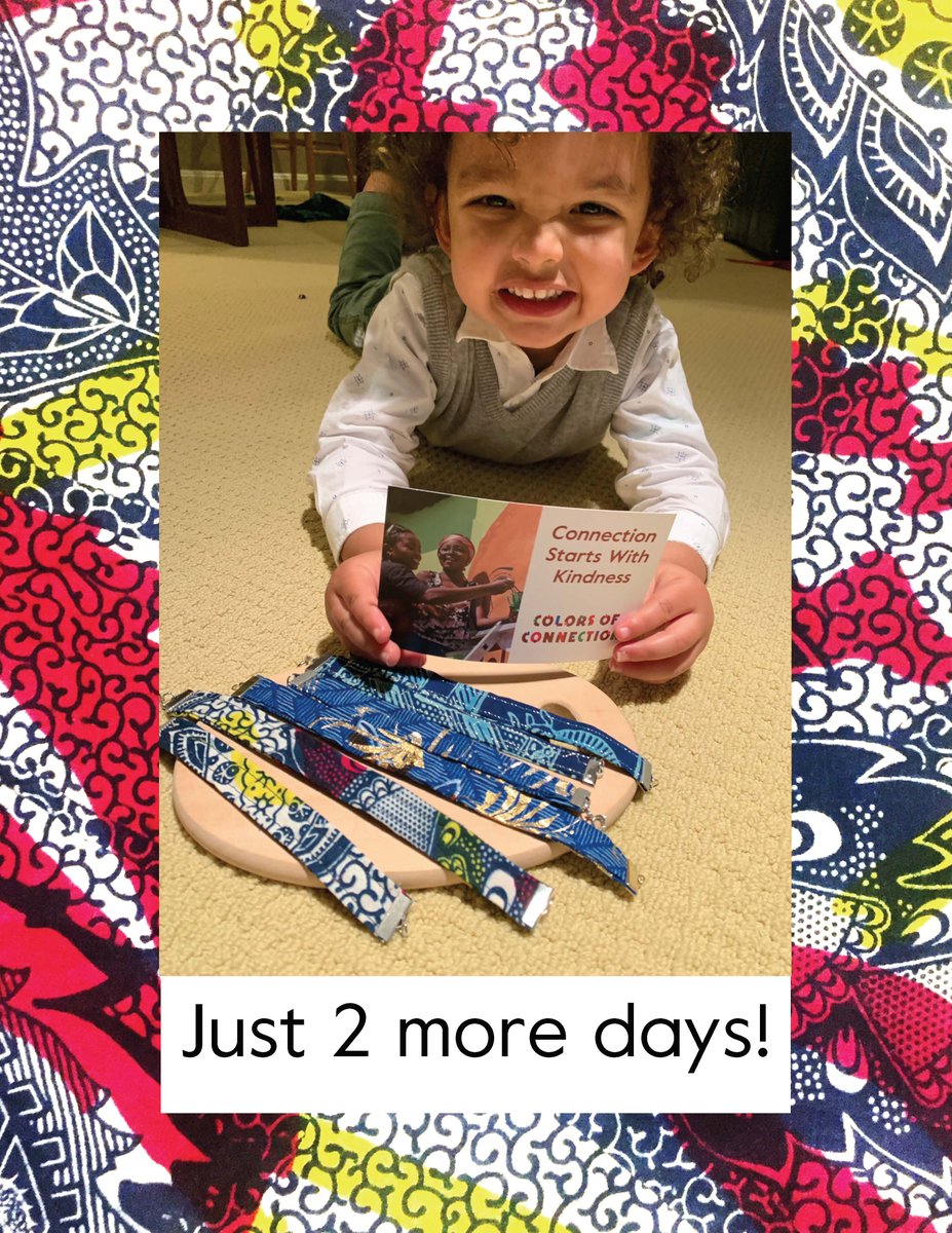 Just 2 more days to go ! Donate to get your own #connectionbracelet and give some kindness today! buff.ly/2Y9xoYH